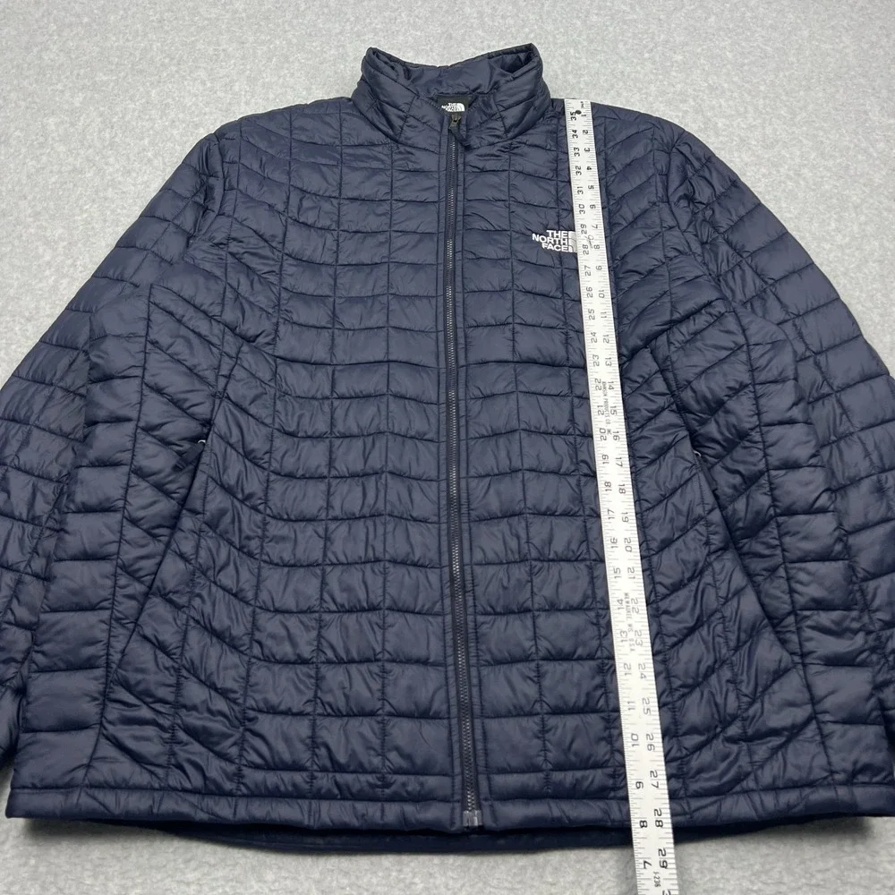 The North Face Thermoball‎ Eco Jacket Men's XL Navy Blue Quilted Full Zip Coat
